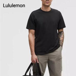 Men's Lululemon Pima Cotton Black Short Sleeve Tee Athletic Performance Shirt L